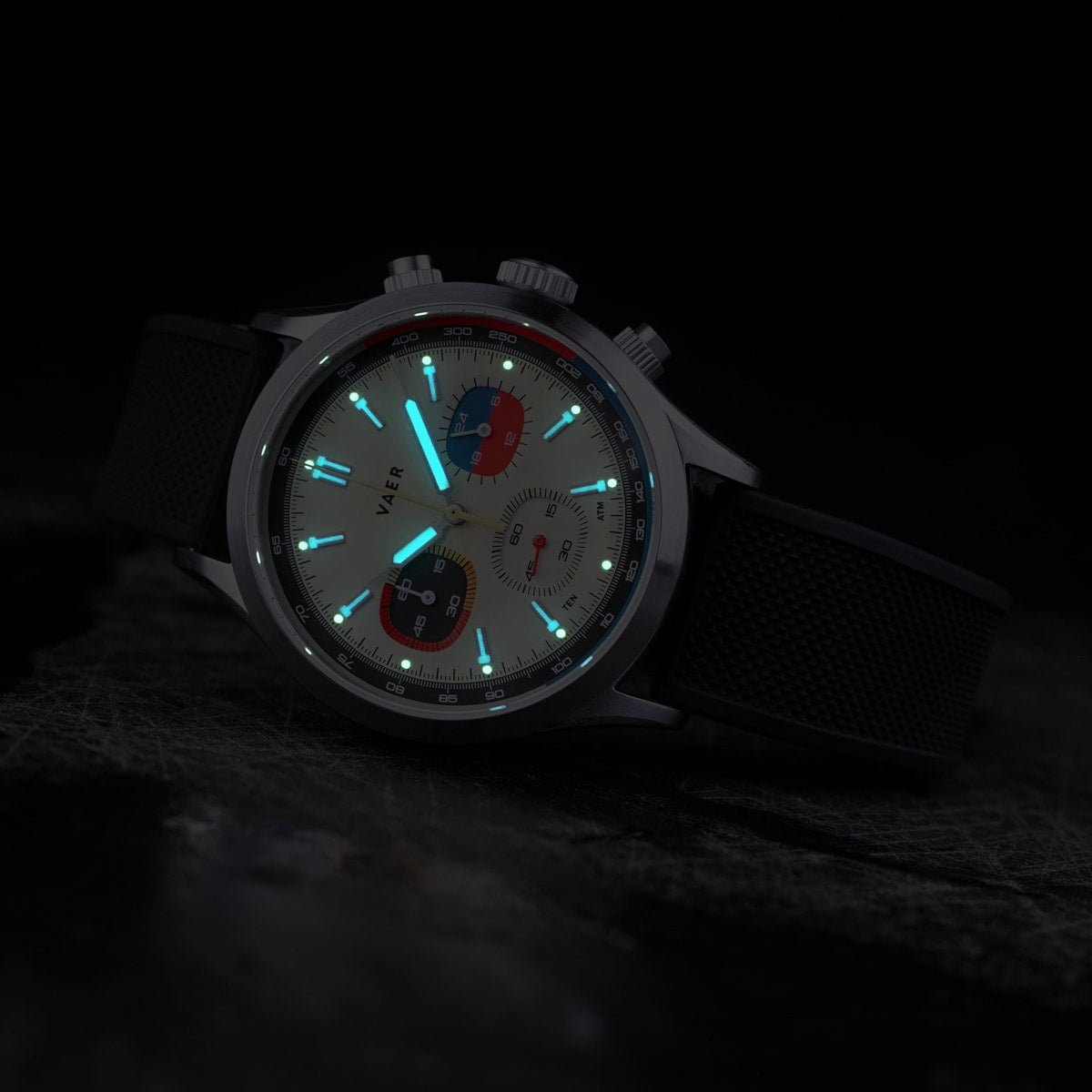 Vaer RS1 Rally Chronograph - Cream 40mm - Angler's Pro Tackle & Outdoors