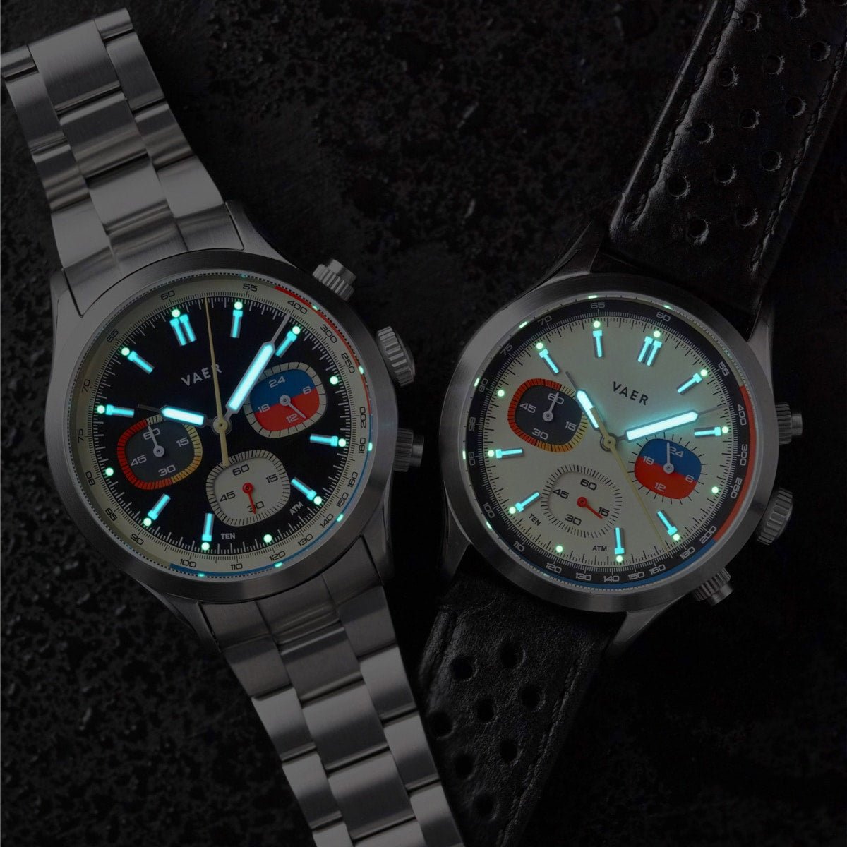 Vaer RS1 Rally Chronograph - Cream 40mm - Angler's Pro Tackle & Outdoors