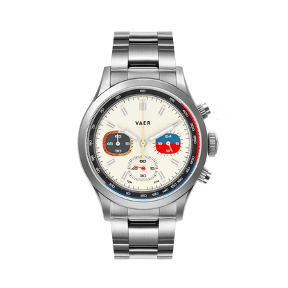 Vaer RS1 Rally Chronograph - Cream 40mm - Angler's Pro Tackle & Outdoors