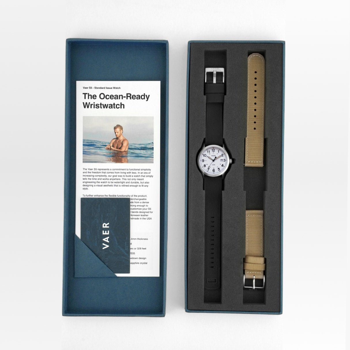 Vaer S5 Calendar Field White - 40mm Quartz - Angler's Pro Tackle & Outdoors