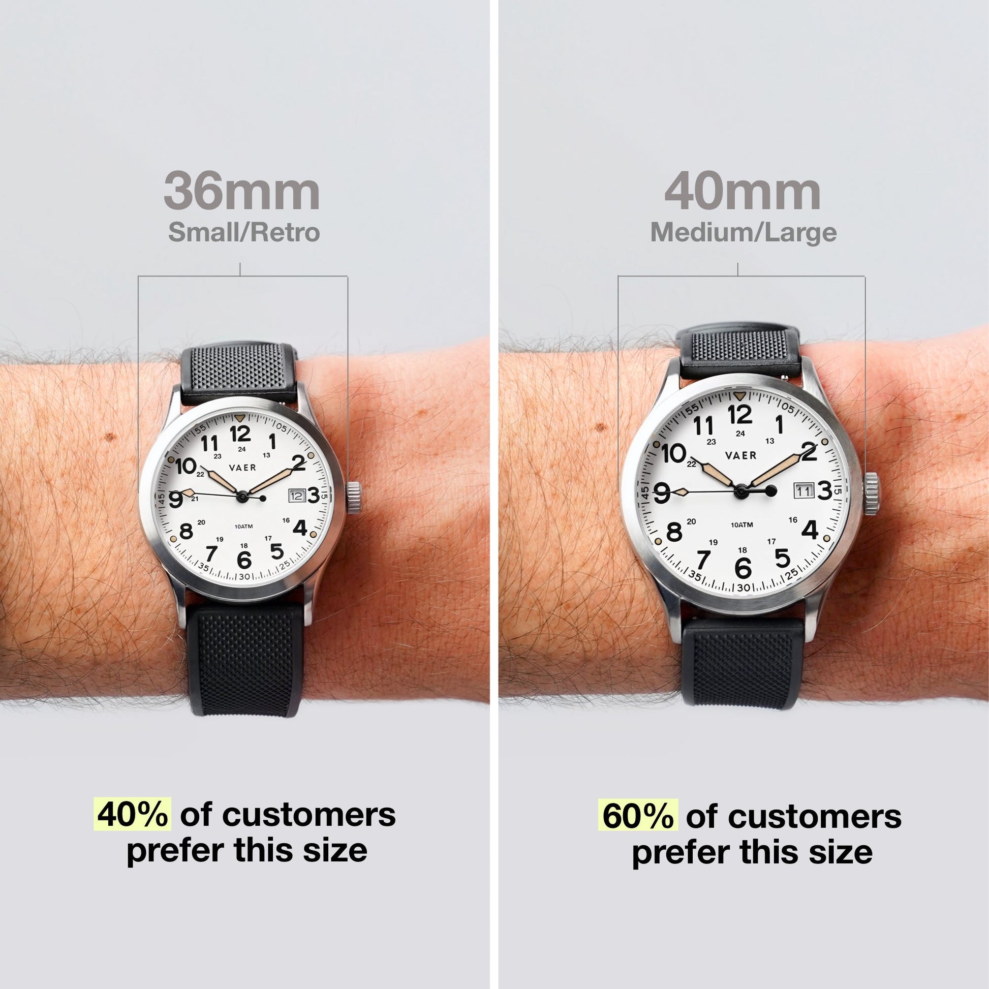 Vaer S5 Calendar Field White - 40mm Quartz - Angler's Pro Tackle & Outdoors