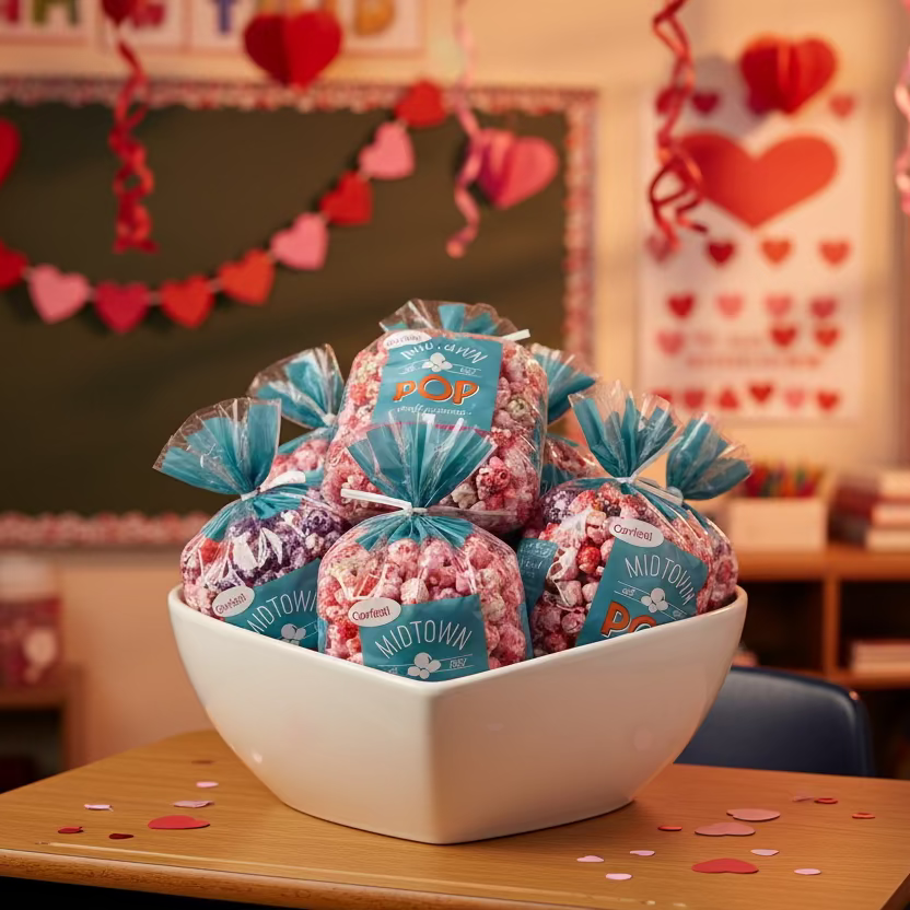 Midtown POP "Valentines" Confetti ❤️ Gourmet Popcorn