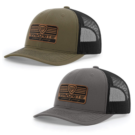 Favorite Fishing Franchise Leather Patch Hat