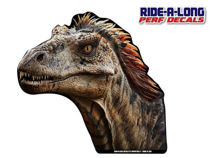 Velociraptor *RIDE A LONG* Perforated Decal - Angler's Pro Tackle & Outdoors
