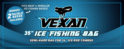 VEXAN® 35" Ice Fishing Combo Rod & Reel Tackle Bag - Angler's Pro Tackle & Outdoors