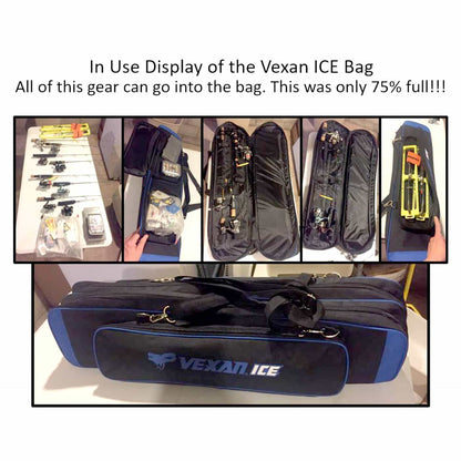 VEXAN® 36.5" Ice Fishing Combo Rod Tackle Bag - Angler's Pro Tackle & Outdoors