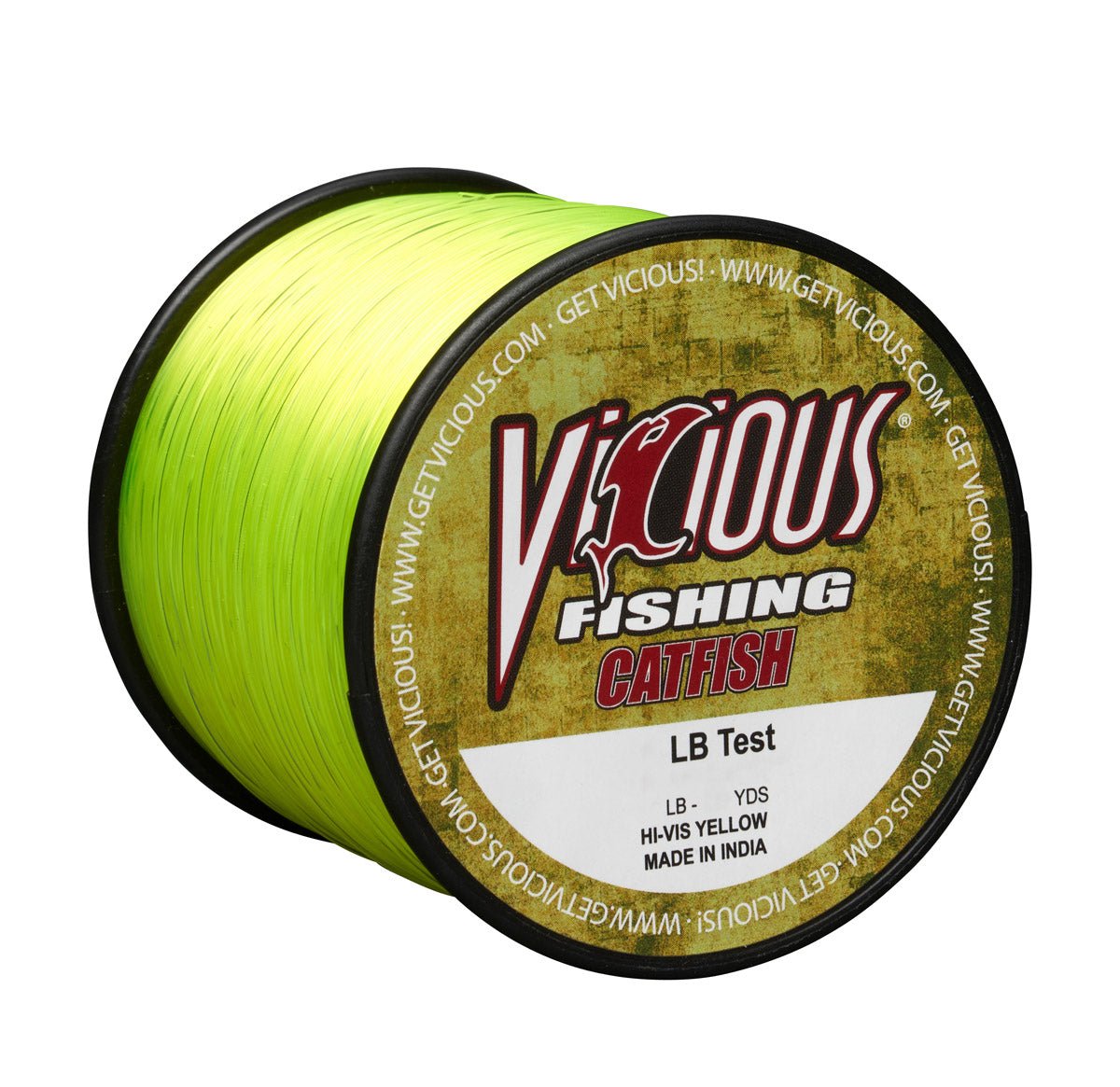 Vicious Catfish Hi - Vis Yellow Mono - 17 Lb Test - Angler's Pro Tackle & Outdoors