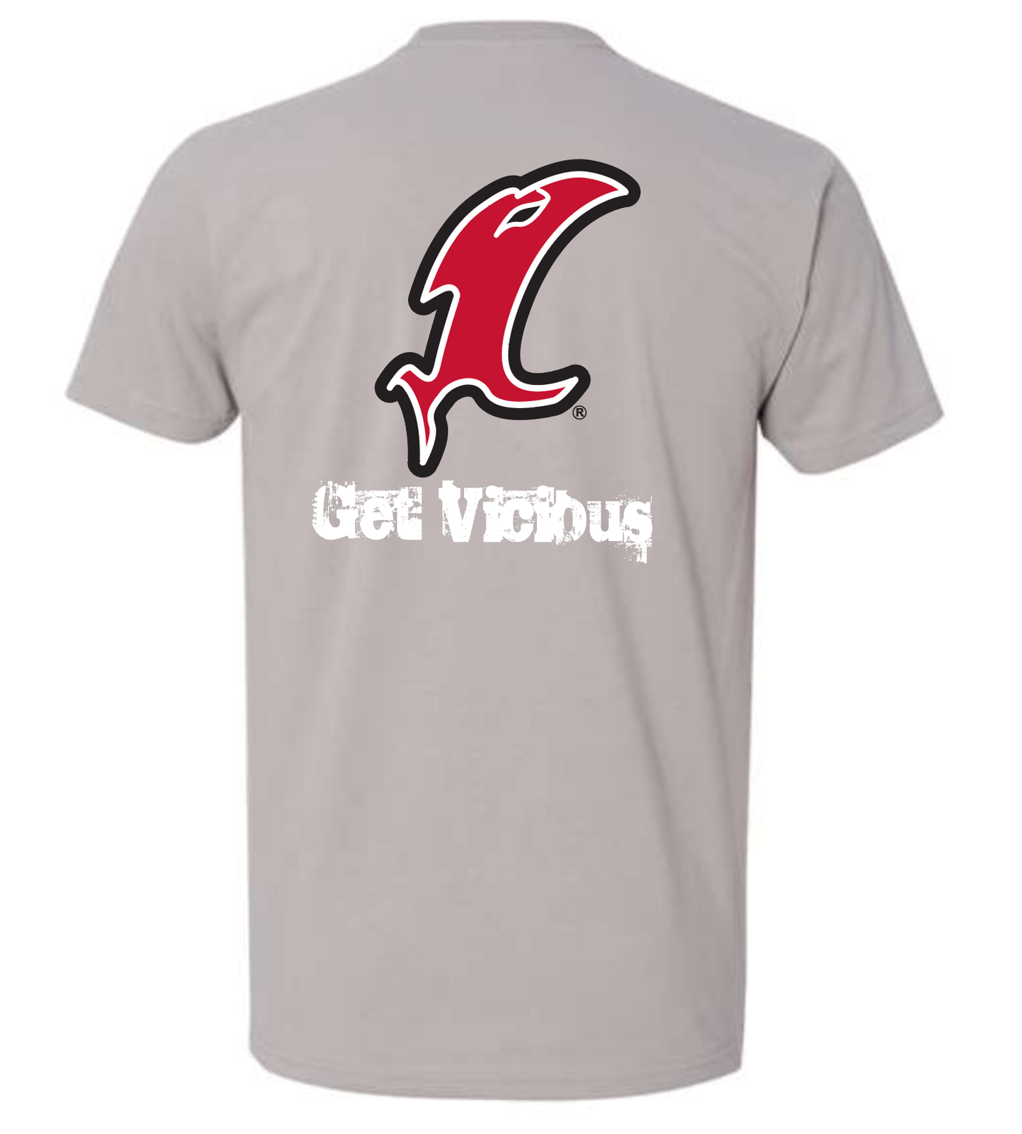 Vicious Classic "Get Vicious" Logo Tee - Premium Gray - Angler's Pro Tackle & Outdoors