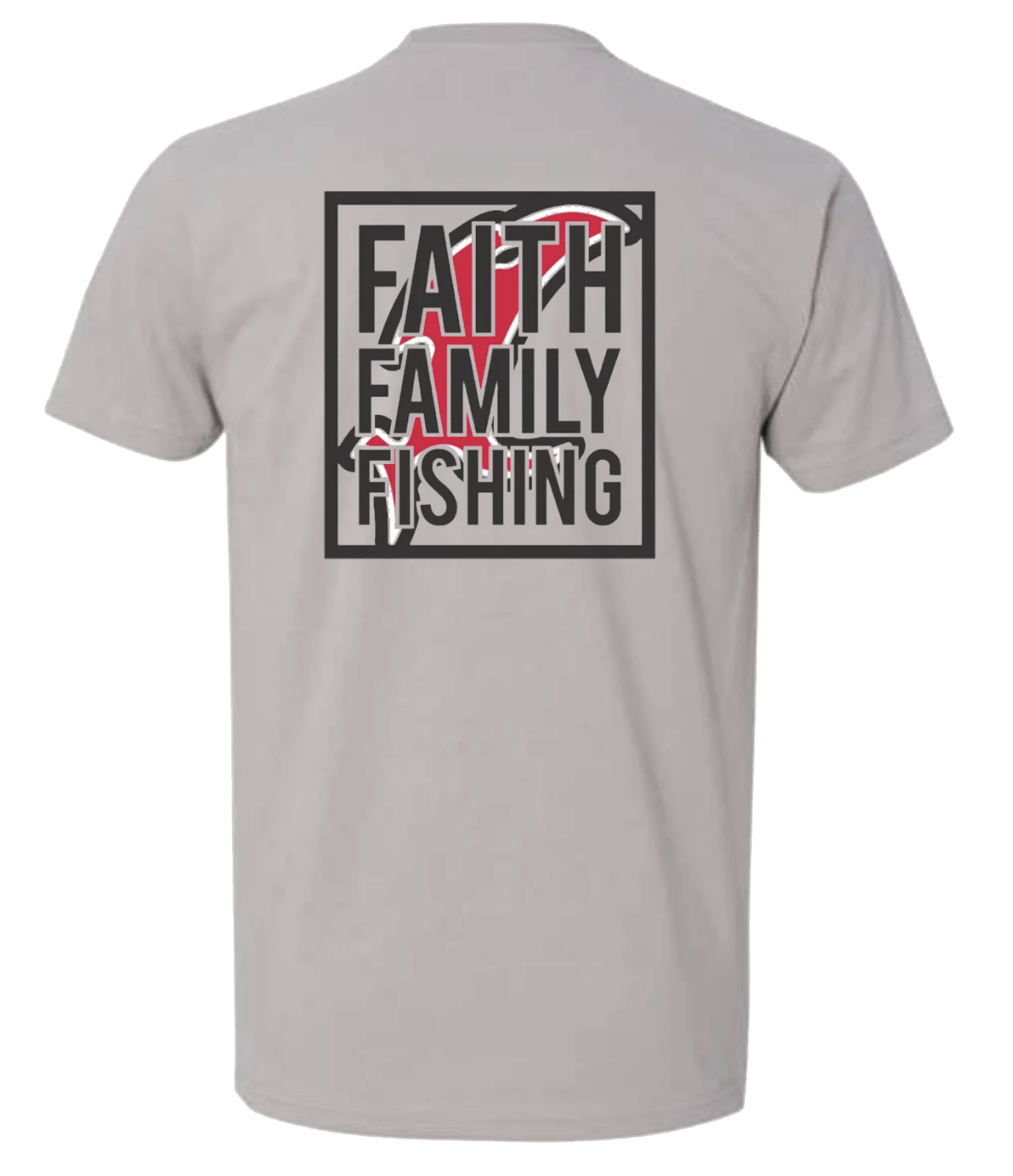 Vicious Faith, Family & Fishing Tee - Premium Gray - Angler's Pro Tackle & Outdoors