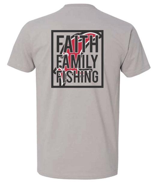 Vicious Faith, Family & Fishing Tee - Premium Gray - Angler's Pro Tackle & Outdoors