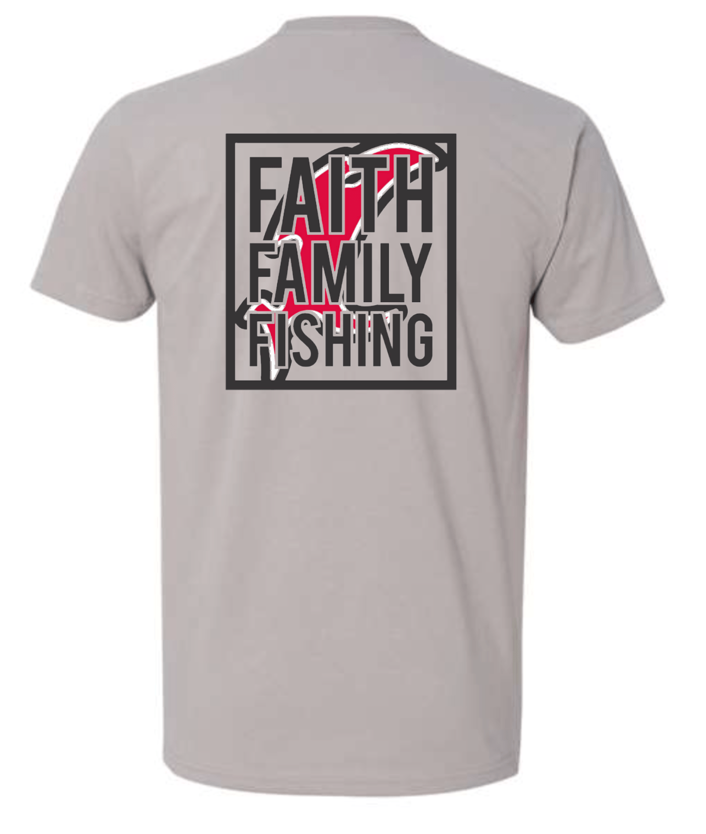 Vicious Faith, Family & Fishing Tee - Premium Gray - Angler's Pro Tackle & Outdoors