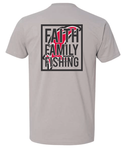 Vicious Faith, Family & Fishing Tee - Premium Gray - Angler's Pro Tackle & Outdoors