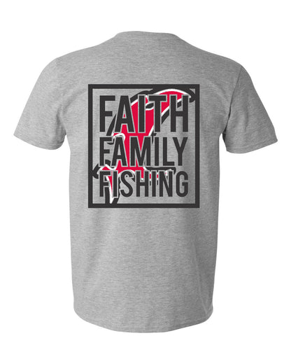 Vicious Faith, Family & Fishing Tee - Premium Gray - Angler's Pro Tackle & Outdoors