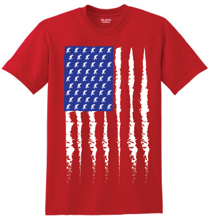 Vicious Fishing Flag Tee - Classic Red - Angler's Pro Tackle & Outdoors