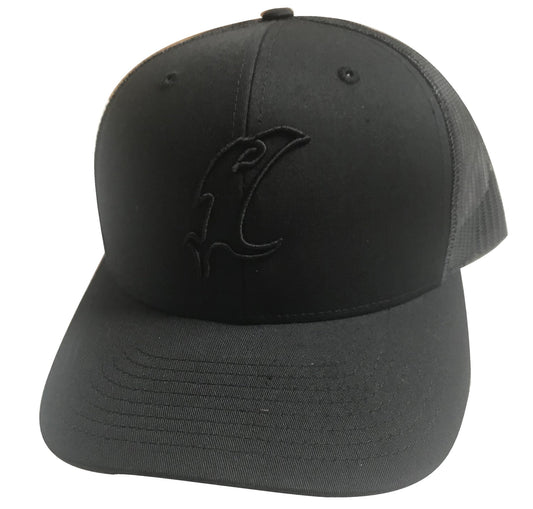 Vicious Fishing "Vic" Outline Black Adjustable Hat - Angler's Pro Tackle & Outdoors
