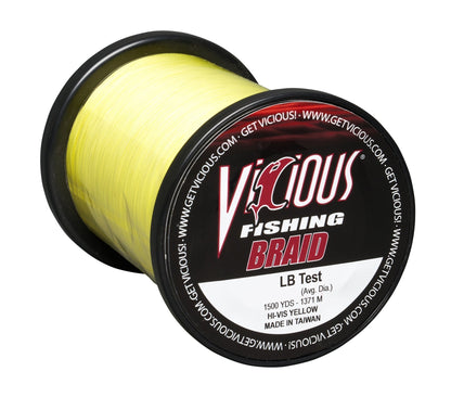 Vicious Standard Yellow Braid - 100 Lb Test - Angler's Pro Tackle & Outdoors