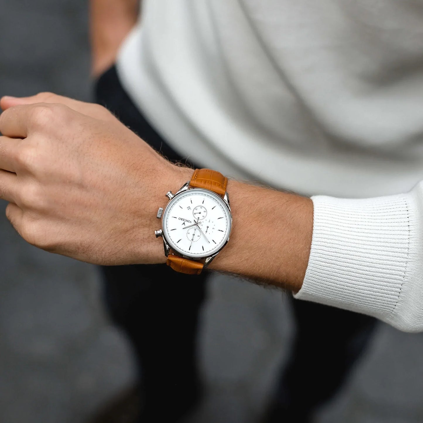 Vincero The Chrono S2 - Silver/Tan