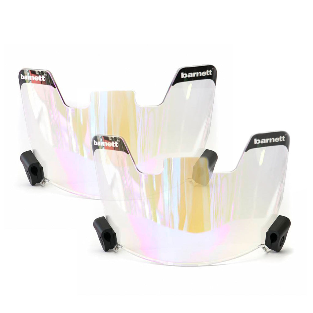 Barnett Pack of 2 Barnett Football Eyeshield / Visors, eyes-shield, Revo Blue