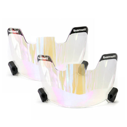 Barnett Pack of 2 Barnett Football Eyeshield / Visors, eyes-shield, Revo Blue