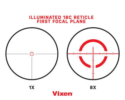 Vixen 1 - 8x28 Riflescope - 28MM Tube - Angler's Pro Tackle & Outdoors