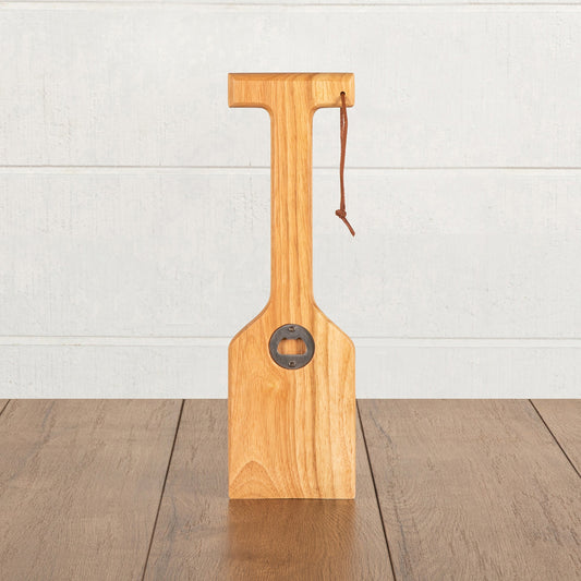 Picnic Time Hardwood BBQ Grill Scraper with Bottle Opener
