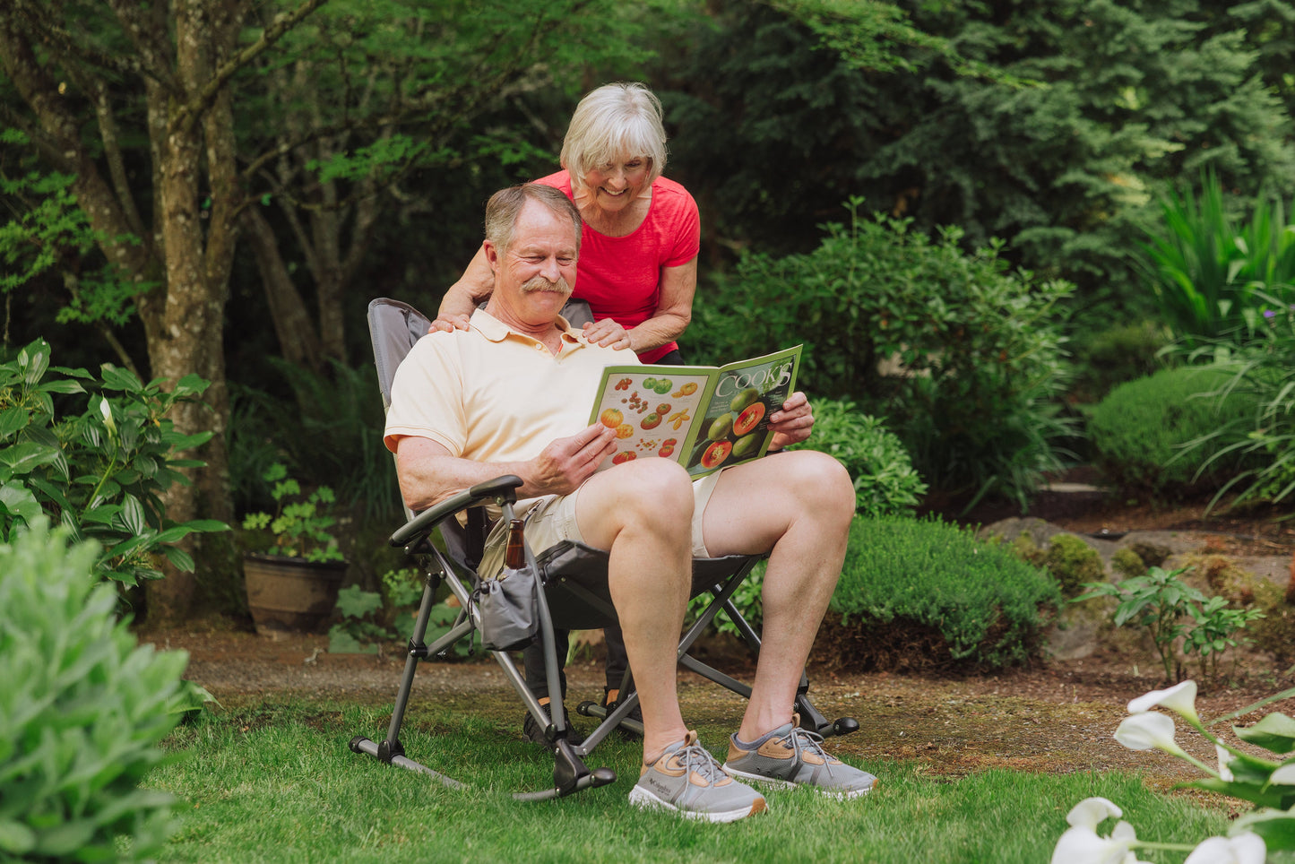 Picnic Time Outdoor Rocking Camp Chair