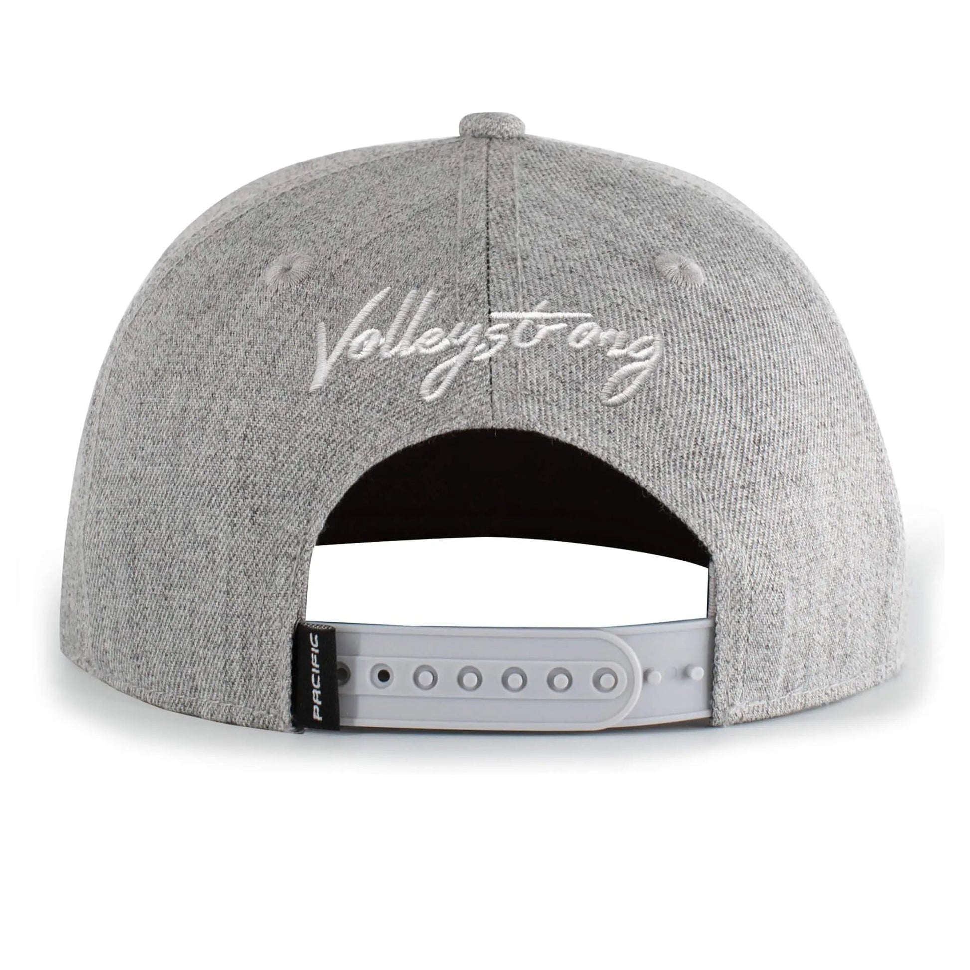 Volleystrong Classic Snapback Hat Light Heather/Black - Angler's Pro Tackle & Outdoors