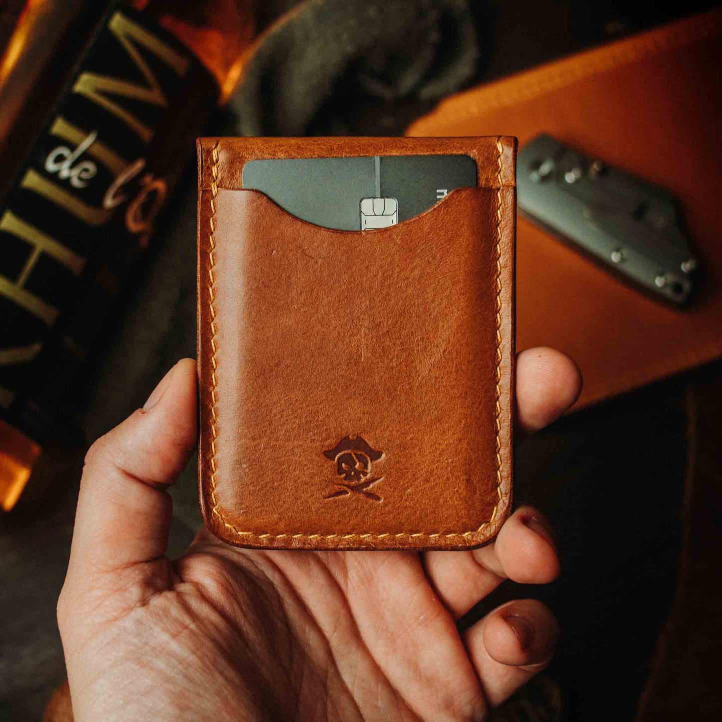 Pirate Goods Leather Velcro Wallet - Voyager v2 | Patch Display Card Holder | EDC