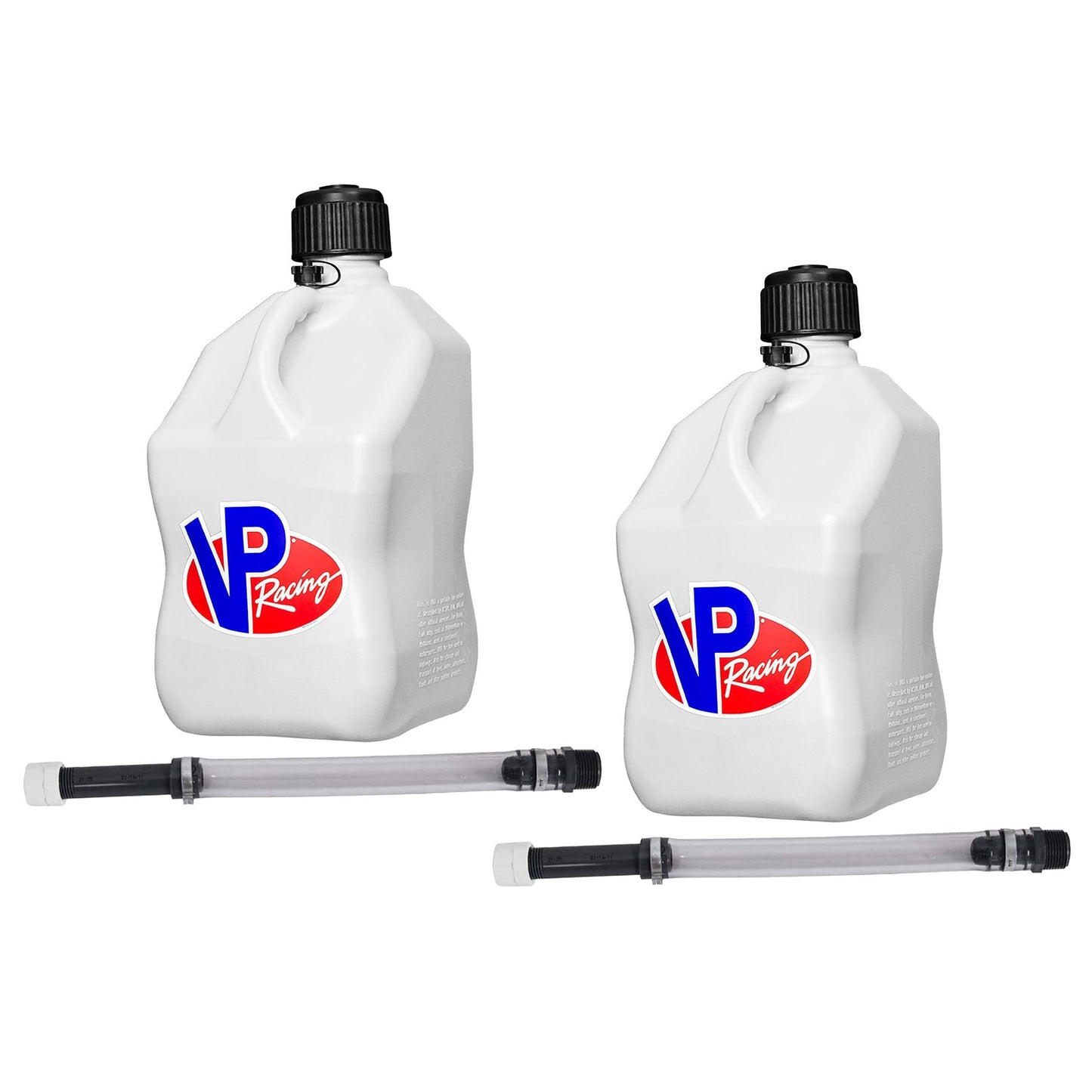 VP Racing 5.5 Gal Motorsport Racing Liquid Container Utility Jug, White (2 Pack) - Angler's Pro Tackle & Outdoors