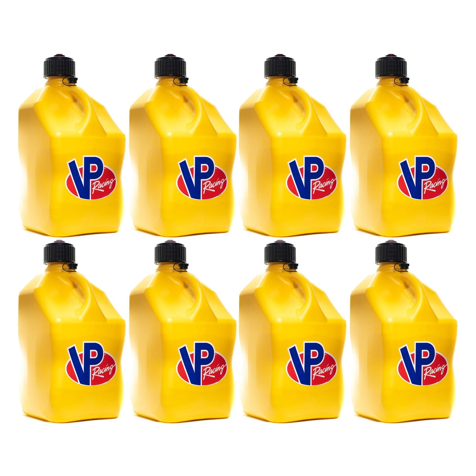 VP Racing 5.5 Gallon Motorsport Racing Container Utility Jug, Yellow (8 Pack) - Angler's Pro Tackle & Outdoors