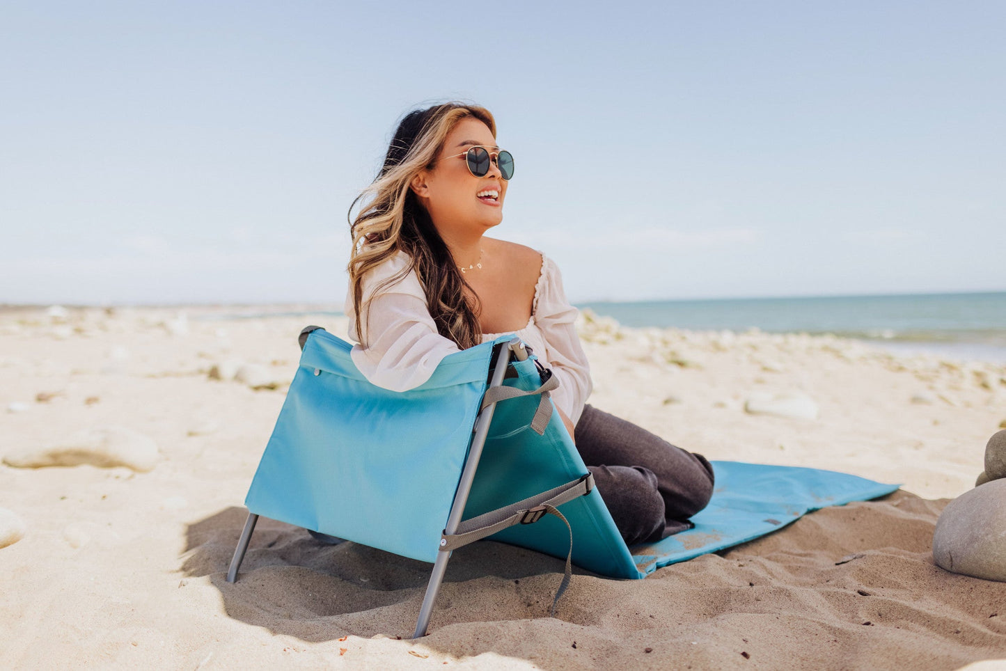 Picnic Time Beachcomber Portable Beach Chair & Tote