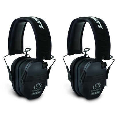 Walker's Razor Shooter Electronic Folding Hearing Protection Earmuffs (2 Pack) - Angler's Pro Tackle & Outdoors