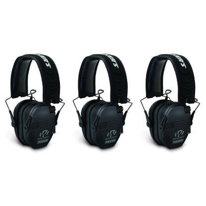 Walker's Razor Shooter Electronic Folding Hearing Protection Earmuffs (3 Pack) - Angler's Pro Tackle & Outdoors