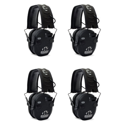 Walker's Razor Slim Electronic Shooting Ear Protection Muff, Black (4 Pack) - Angler's Pro Tackle & Outdoors