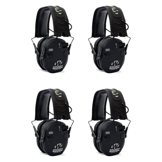 Walker's Razor Slim Electronic Shooting Ear Protection Muff, Black (4 Pack) - Angler's Pro Tackle & Outdoors