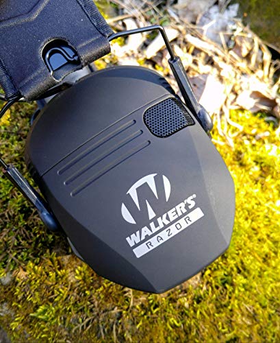 Walker's Razor Slim Shooter Black Electronic Folding Hearing Protection Earmuffs - Angler's Pro Tackle & Outdoors