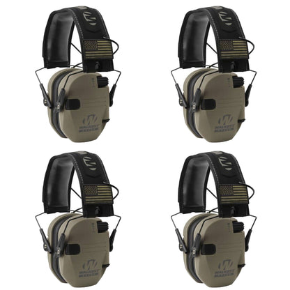 Walker's Razor Slim Shooter Electronic Hearing Protection Earmuff, (4 Pack) - Angler's Pro Tackle & Outdoors