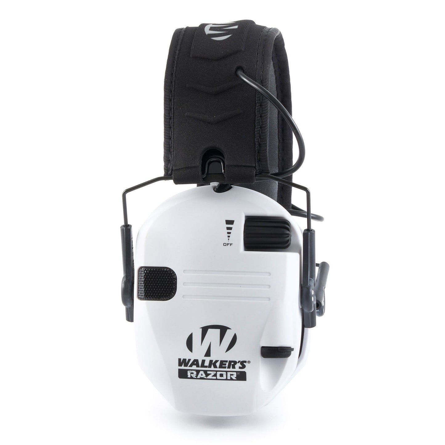 Walker's Razor Slim Shooter Folding Ear Protection Muffs with NRR of 23dB, White - Angler's Pro Tackle & Outdoors