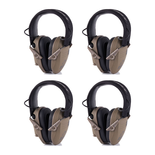 Walker's Razor Slim Shooter Folding Hearing Protection Earmuff, Black (4 Pack) - Angler's Pro Tackle & Outdoors