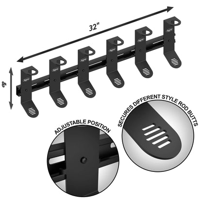 Koova - Spinning Fishing Rod Rack Organizer