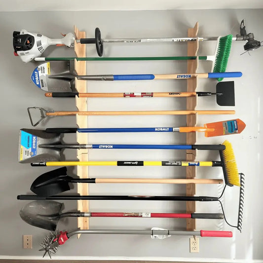 HangThis Up - BEST Garage Yard Tool Rack, Best Yard Tool Storage Rack, Garden Tool Storage, Garage Storage and Organizer