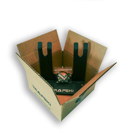TRAPSKI Wall Rack Holds Skis or Snowboard by Bindings, Yard Tools, Gear & Equipment - Made in the USA