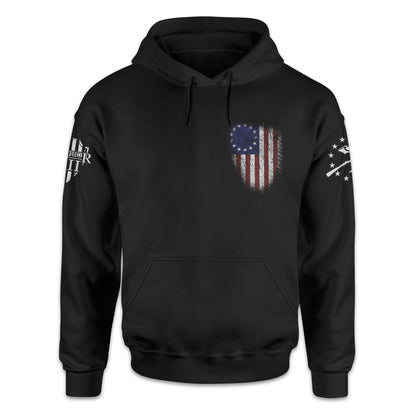 Warrior 12 - Betsy Ross Flag Hoodie - Angler's Pro Tackle & Outdoors