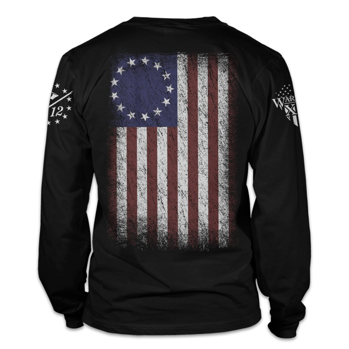 Warrior 12 - Betsy Ross Flag Long Sleeve - Angler's Pro Tackle & Outdoors