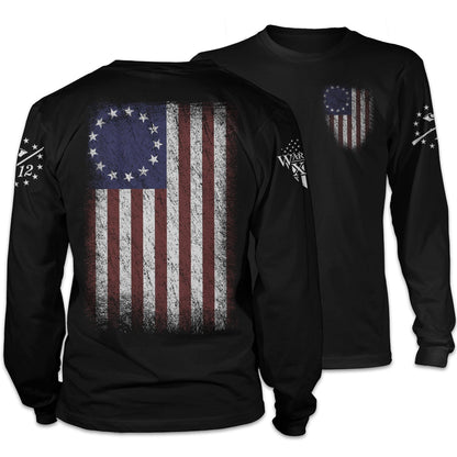 Warrior 12 - Betsy Ross Flag Long Sleeve - Angler's Pro Tackle & Outdoors