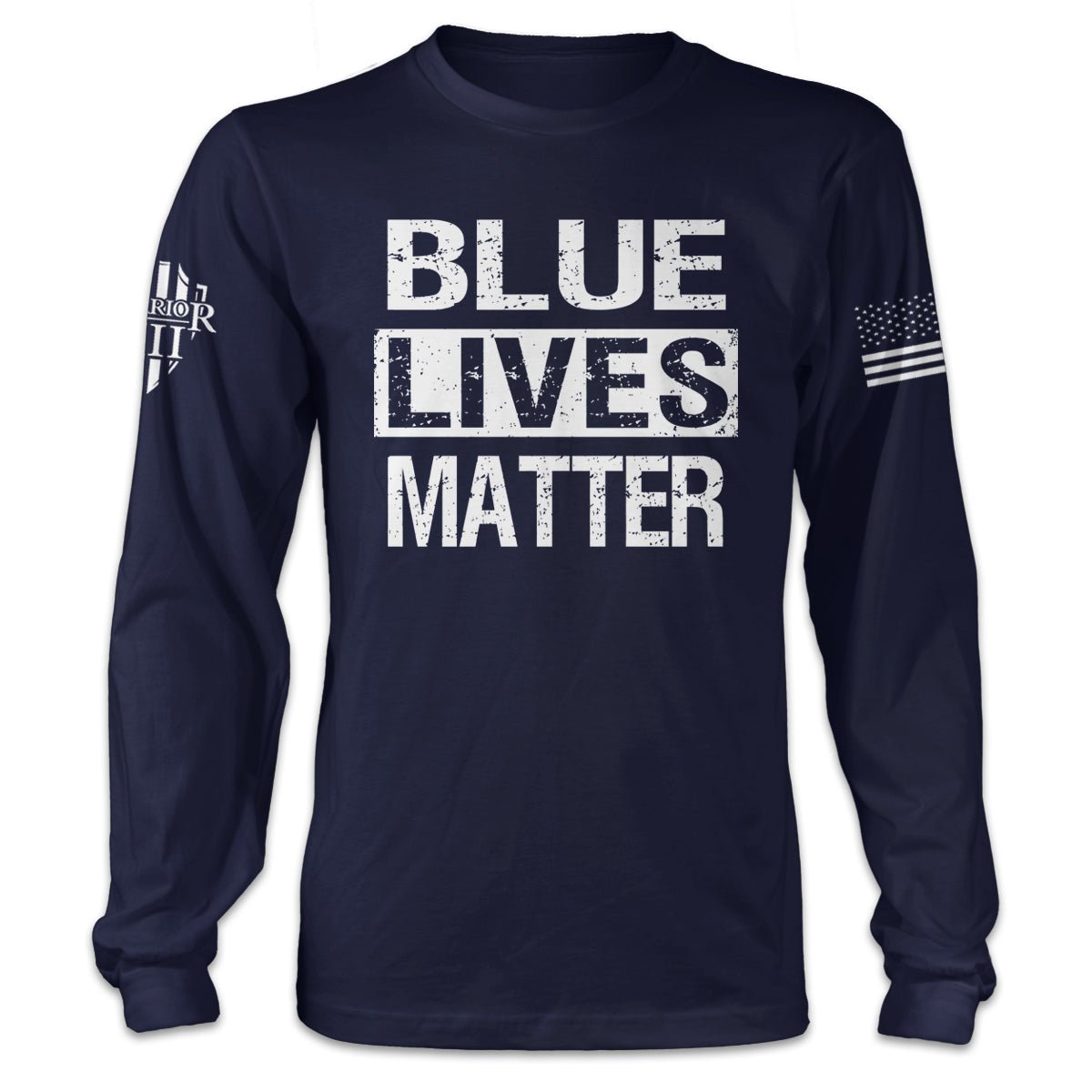 Warrior 12 Blue Lives Matter Long Sleeve - Angler's Pro Tackle & Outdoors