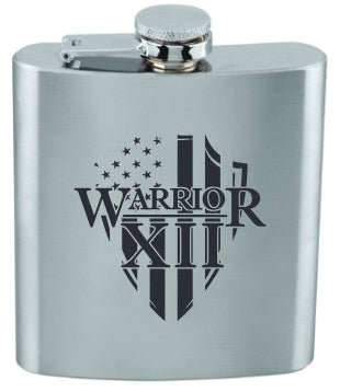 Warrior 12 - Stainless Steel Flask 6oz - Angler's Pro Tackle & Outdoors