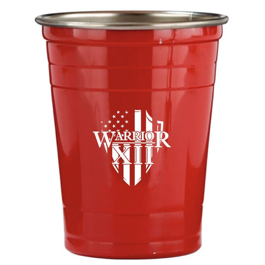 Warrior 12 - Stainless Steel Red Party Cup 16oz - Angler's Pro Tackle & Outdoors