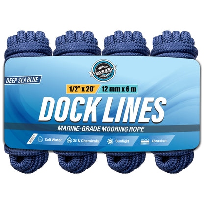 WavesRx 1/2” X 20’ DOCK LINES - Angler's Pro Tackle & Outdoors
