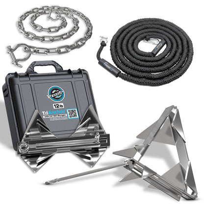 WavesRx 12LB FOLDING TRIANCHOR - Angler's Pro Tackle & Outdoors